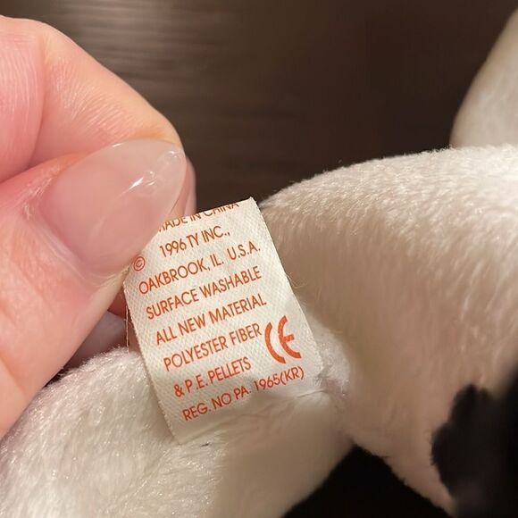 Vintage Original Ty Beanie Baby Dotty the Dalmatian 1996 Good Condition 9” long - Picture 7 of 7